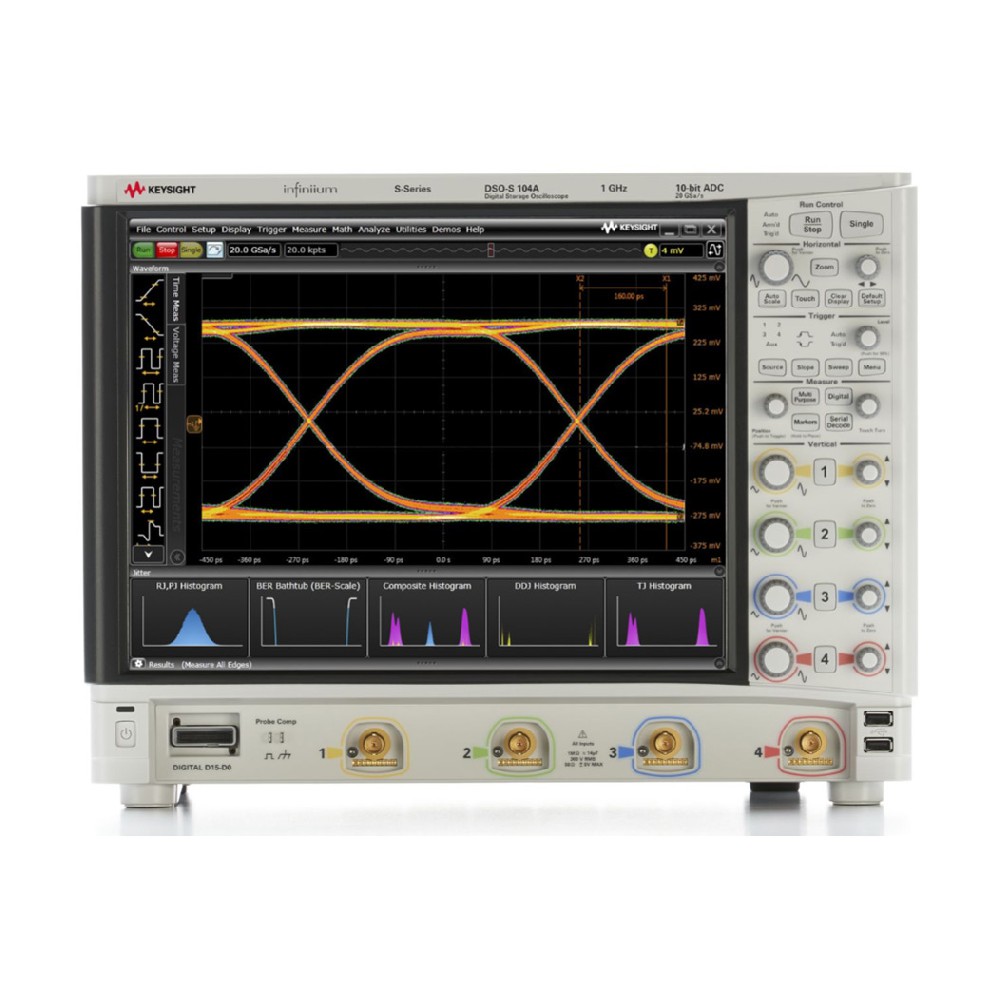 DSOS104A 高清晰度示波器：1 GHz，4 個模擬通道