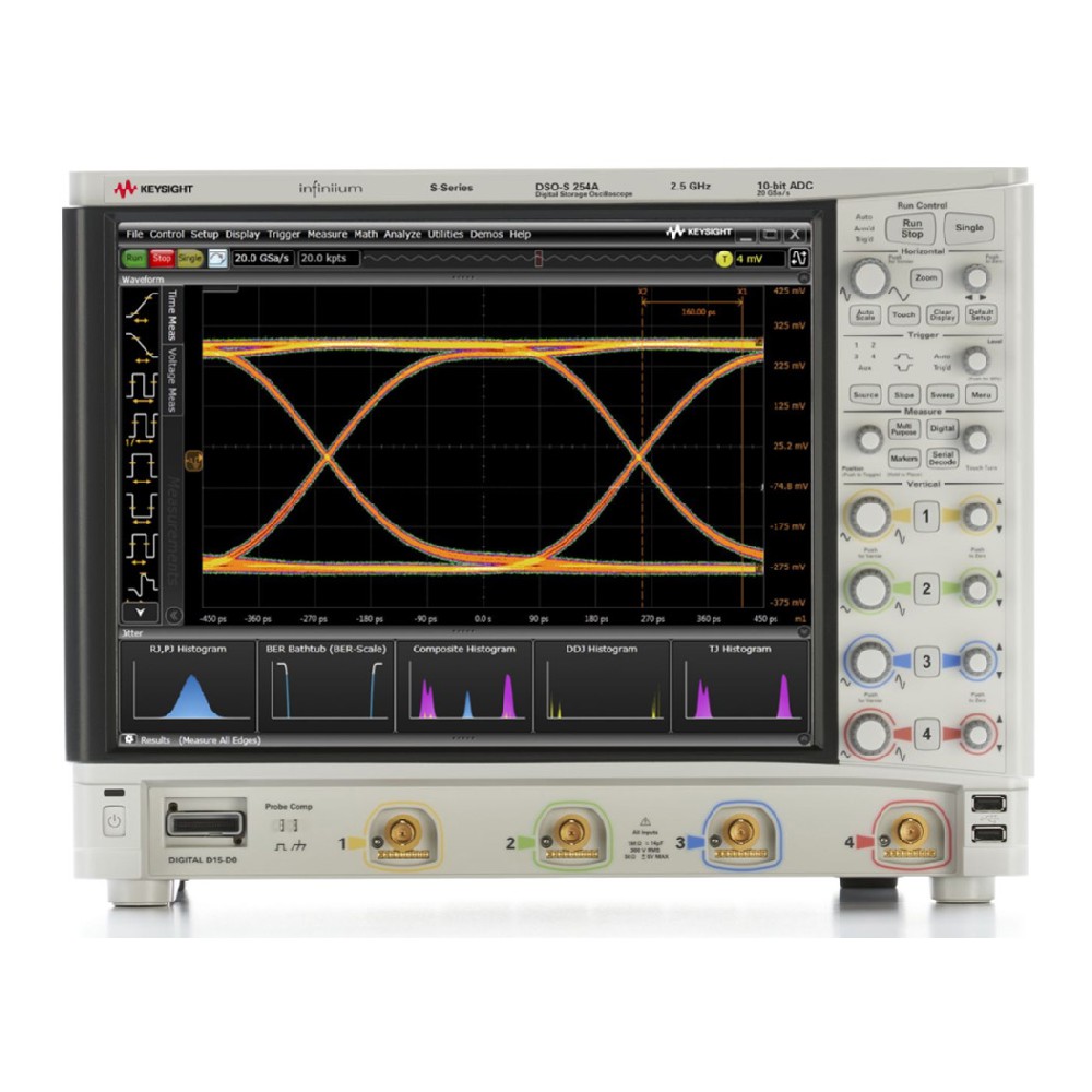 DSOS254A 高清晰度示波器：2.5 GHz，4 個模擬通道