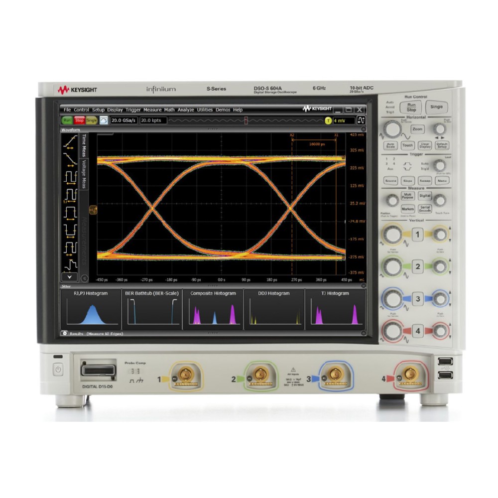 DSOS604A 高清晰度示波器：6 GHz，4 個模擬通道