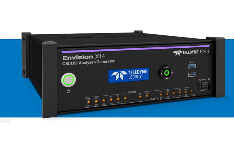 特勵達力科發布可用于MIPI C-PHY/D-PHY和CSI/DSI的Envision X14分析儀和信號發生器
