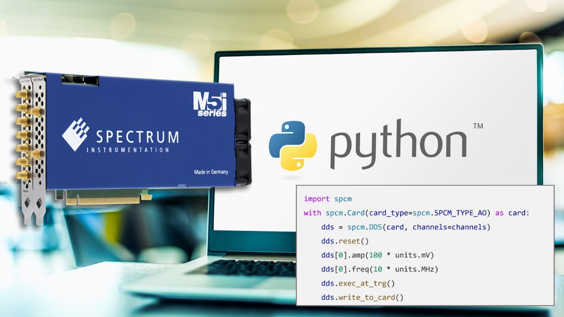 Spectrum儀器為旗下200余款產品提供靈活Python編程功能，用于數字化儀和發生器的高級面向對象Python軟件包