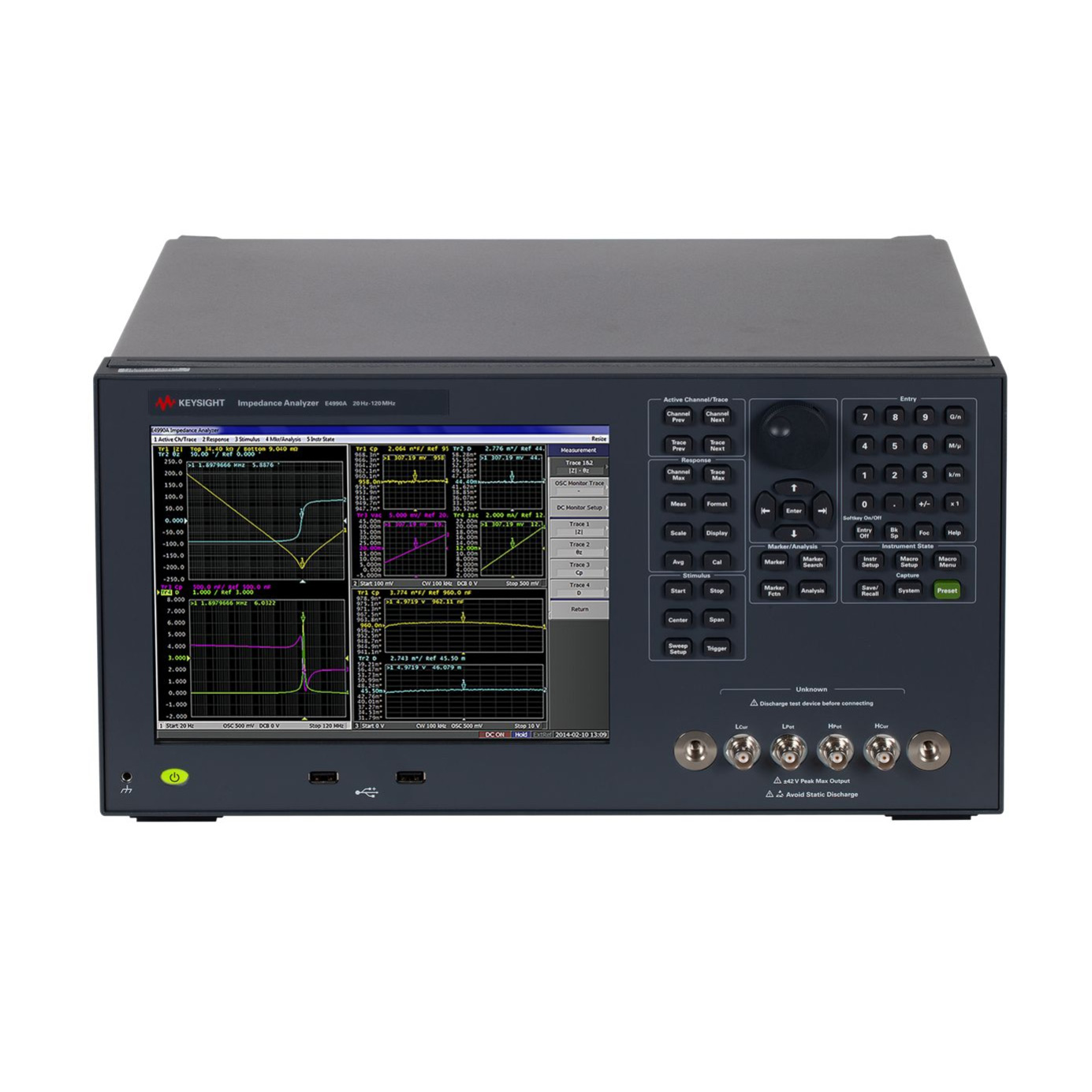 E4990A 阻抗分析儀，20 Hz 至 10/20/30/50/120 MHz